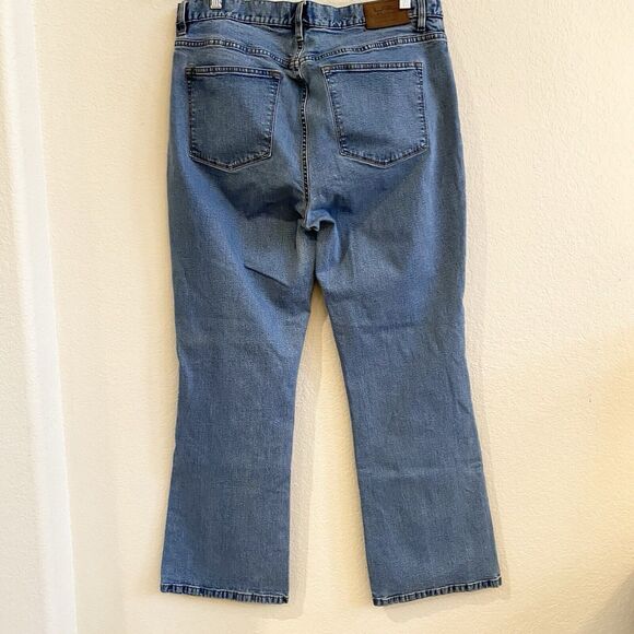 LRL Lauren Classic Bootcut Stretch Medium Wash Denim Jeans Sz 14 98% Cotton - Picture 5 of 10